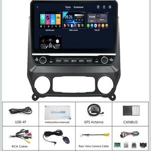 Chevy Silverado sierra radio upgrade QLED 10.1 inch aftermarket touchscreen